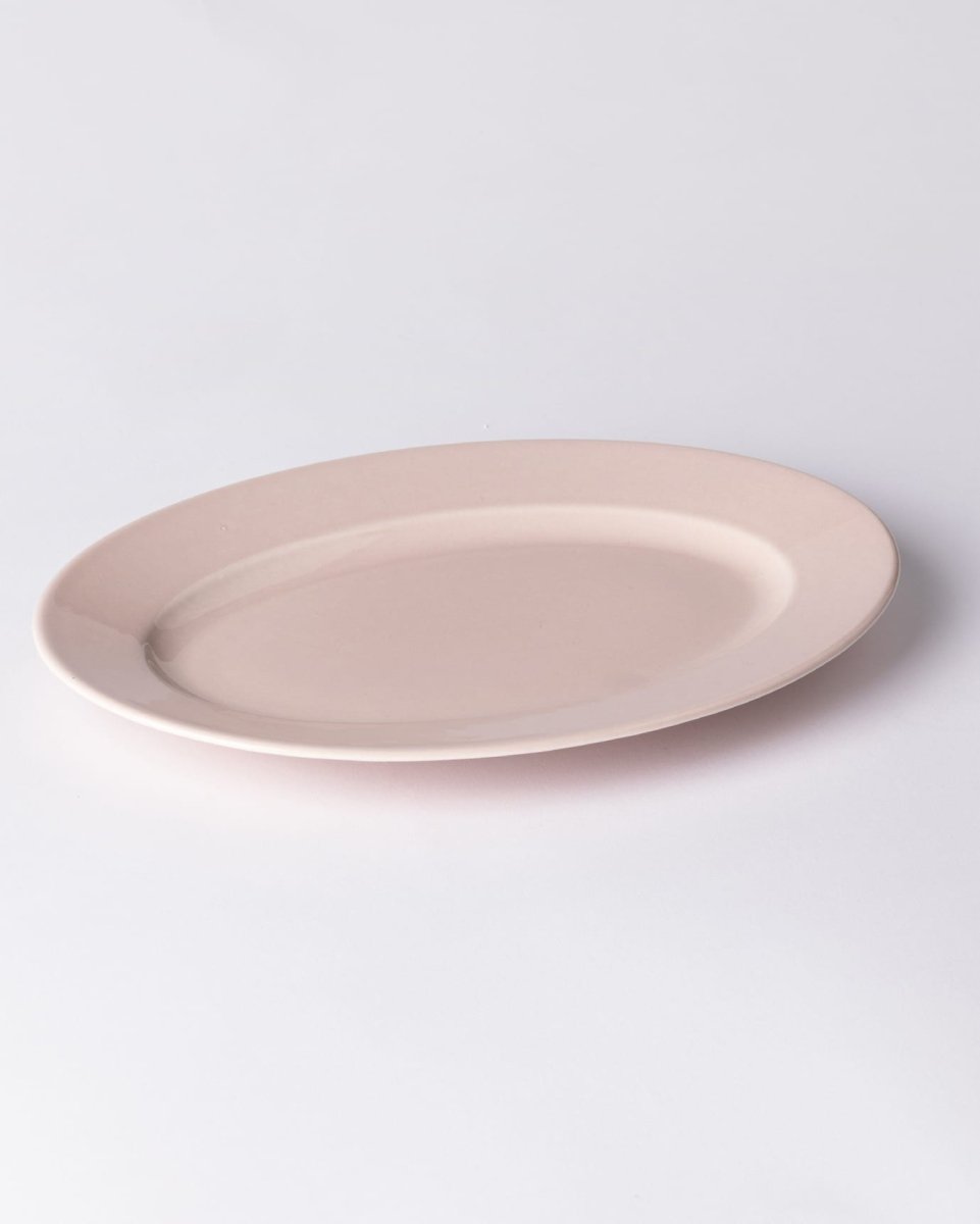 New Bone Porcelain Oval Plate - Elegant Nuit Design - TryAladdin