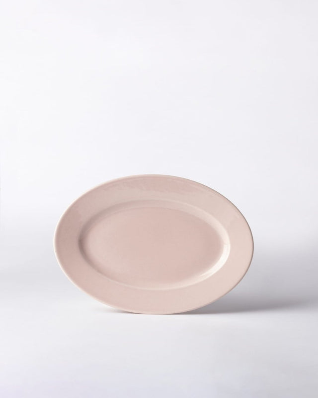 New Bone Porcelain Oval Plate - Elegant Nuit Design - TryAladdin
