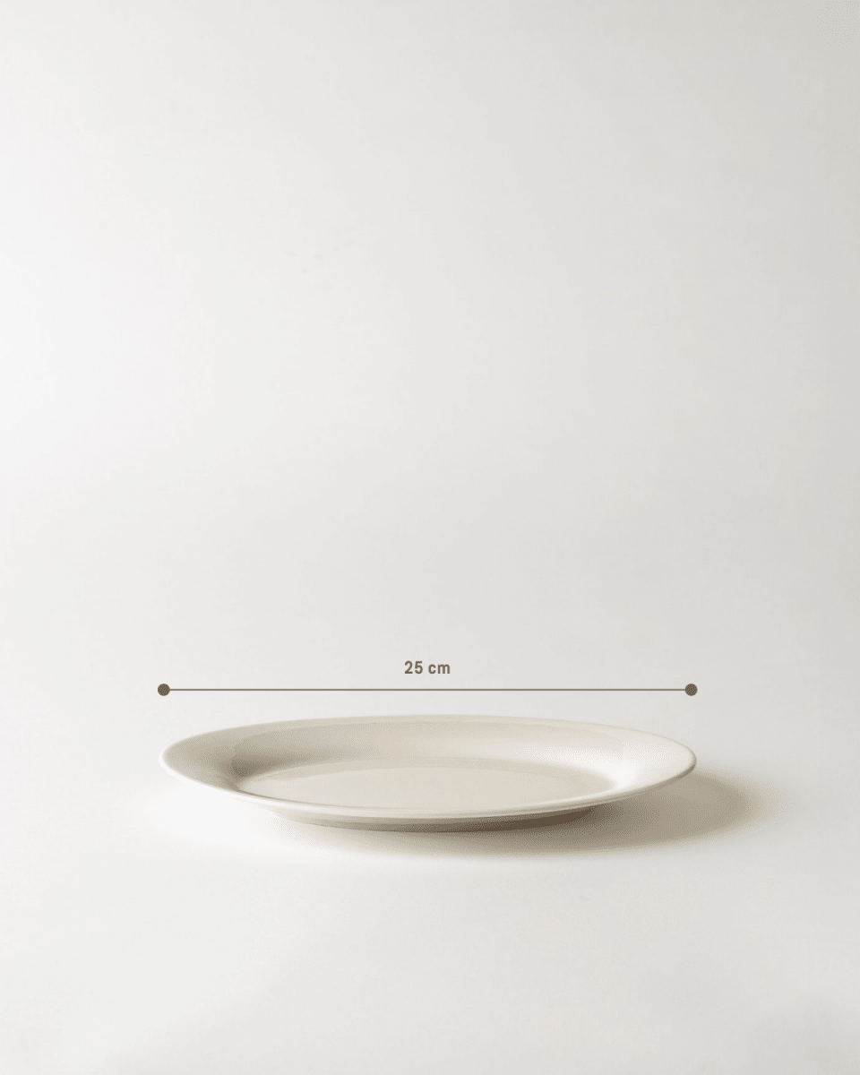 New Bone Porcelain Oval Serving Plate - Modern Minimalist - TryAladdin