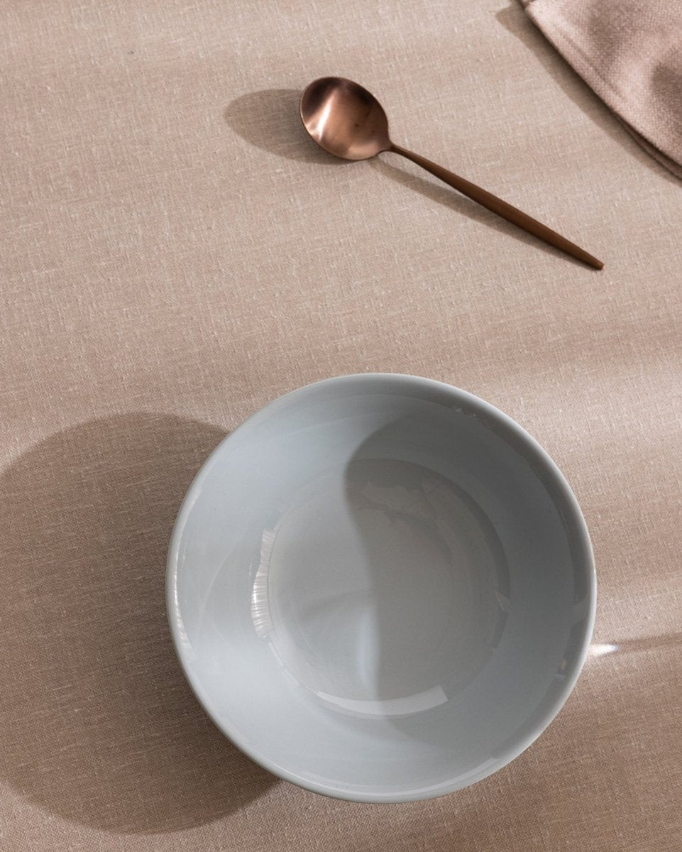 New Bone Porcelain Salad Bowl - Modern Vole Design - TryAladdin