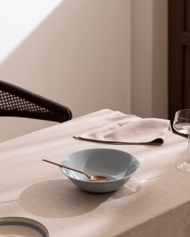 New Bone Porcelain Salad Bowl - Modern Vole Design - TryAladdin