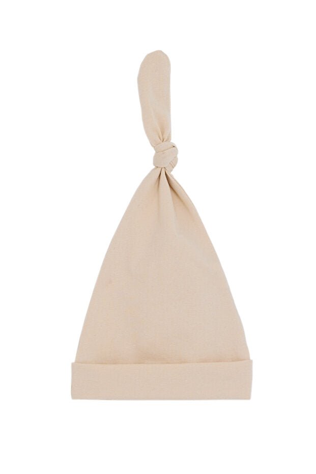 Newborn 100% Cotton Extra Soft Non - Sweating Top Knot Beanie - TryAladdin