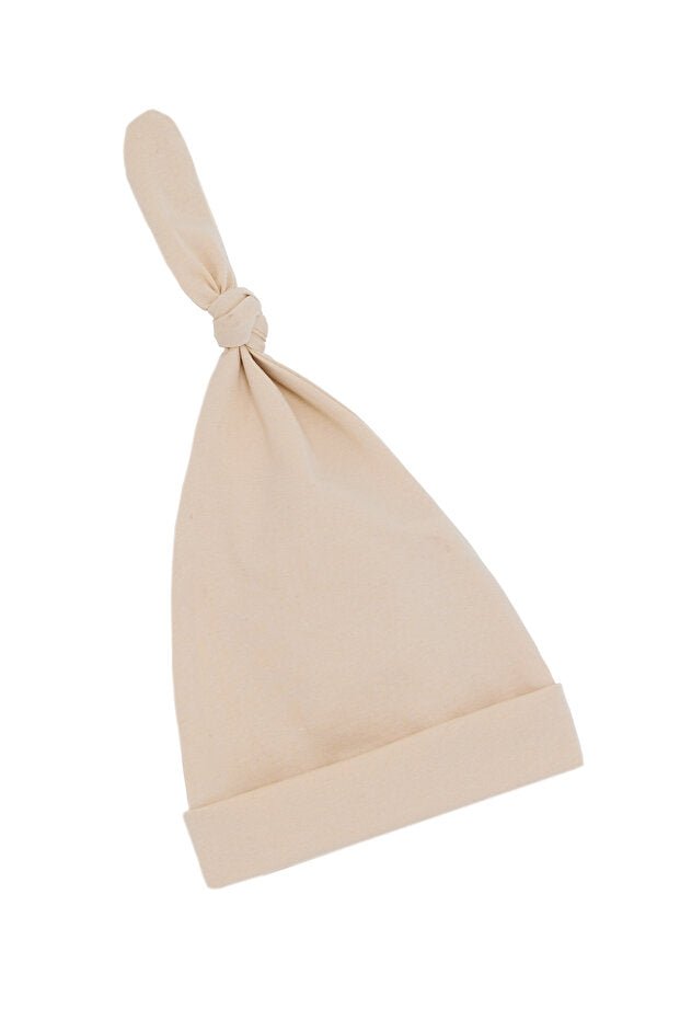 Newborn 100% cotton Extra Soft Non - Sweating Top Knot Beanie - TryAladdin