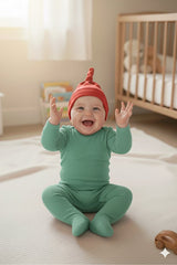 Newborn 100% cotton Soft & Breathable Red Beanie Hat - TryAladdin