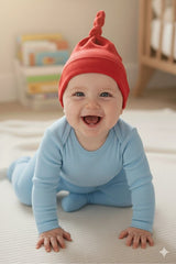 Newborn 100% cotton Soft & Breathable Red Beanie Hat - TryAladdin