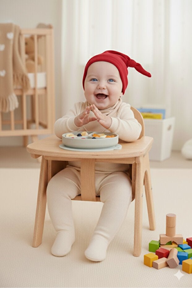 Newborn 100% Cotton Soft & Breathable Red Beanie Hat - TryAladdin