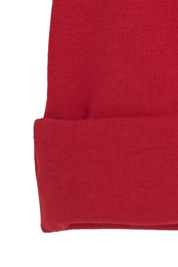 Newborn 100% cotton Soft & Breathable Red Beanie Hat - TryAladdin