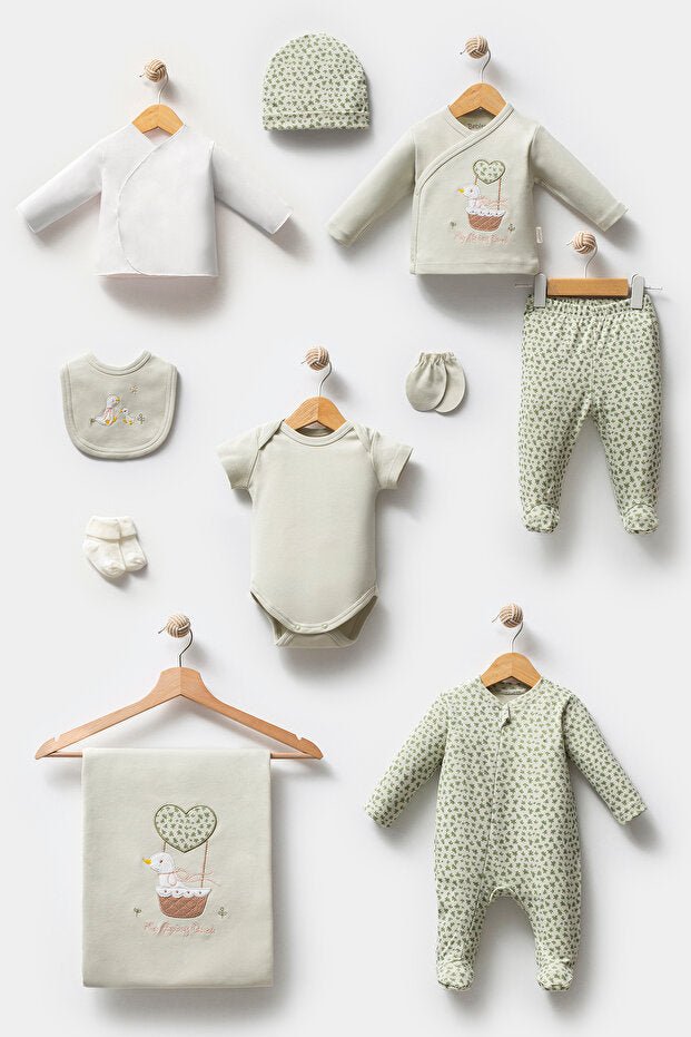Newborn Baby Bodysuit Gift Set - 10 - Piece Set - TryAladdin
