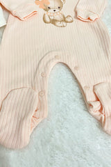 Newborn Baby Girl Bear Outfit Set - 4 Piece - TryAladdin