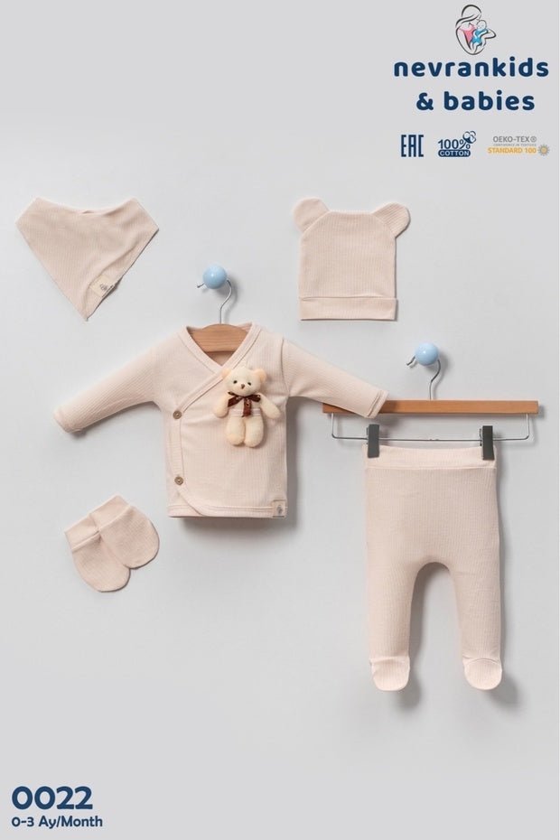 Newborn Baby Hospital Essential 5 - Piece Set with Teddy Bear Gift - TryAladdin
