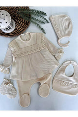 Newborn Girl 100% Cotton 5 - Piece Essential Outfit Set - 1.2kg - TryAladdin