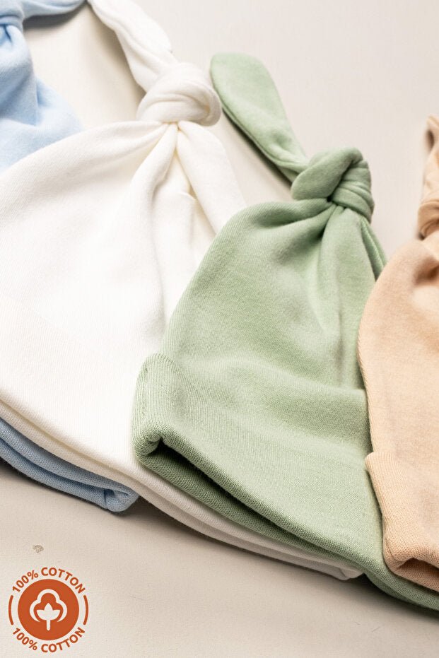 Newborn Organic cotton Baby Hat Set - 3 - Pack - TryAladdin