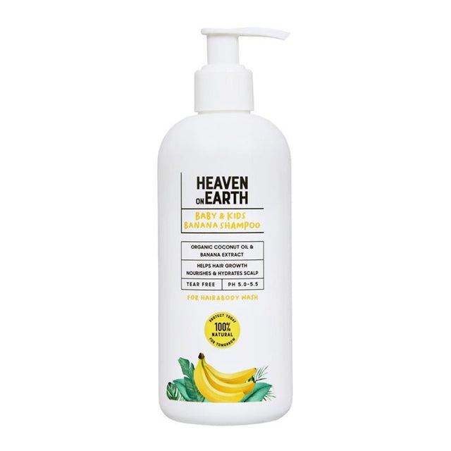 Newborn Safe Natural Baby Shampoo - Gentle Banana Scent - TryAladdin