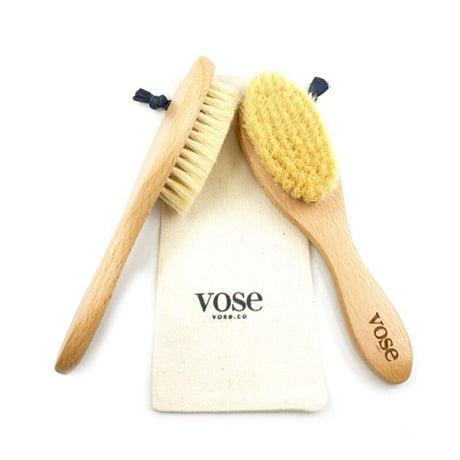 Newborn Safe Soft Goat Bristle Baby Brush - Gentle Scalp Massage - TryAladdin