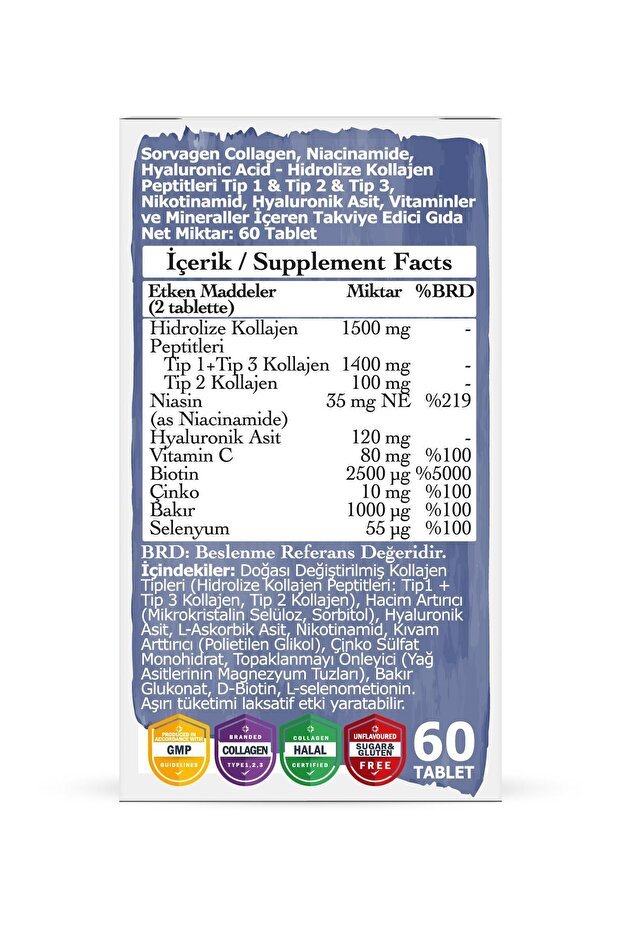 Niacinamide Collagen HA Tablets - Skin, Hair & Nail Support - TryAladdin