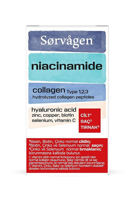 Niacinamide Collagen HA Tablets - Skin, Hair & Nail Support - TryAladdin