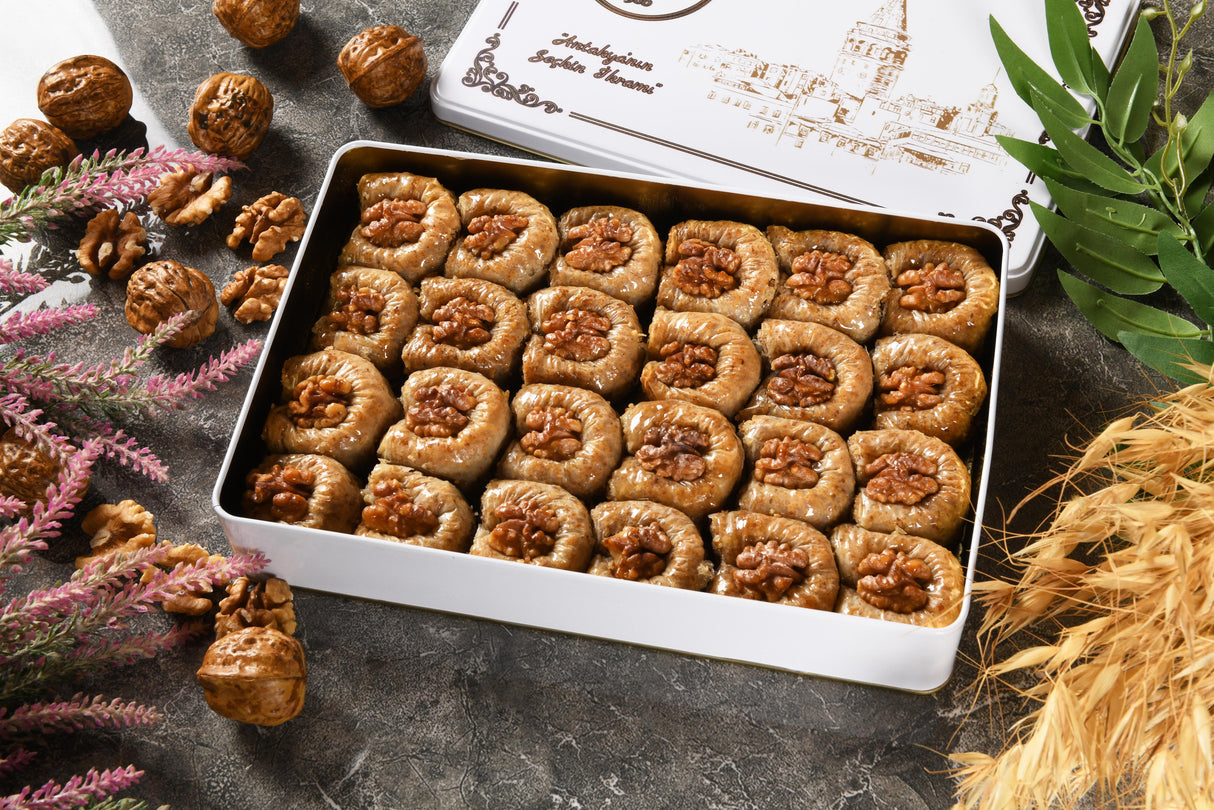 Asi | Nightingale Nest Walnut Baklava in Gift Metal Box