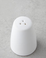 Elegant White Ceramic Salt and Pepper Shaker Set - Professional Kitchenware