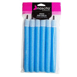 No - Heat Flexible Hair Curlers with Clips, 6 - Pack, 0.63" x 7.87" Long - TryAladdin