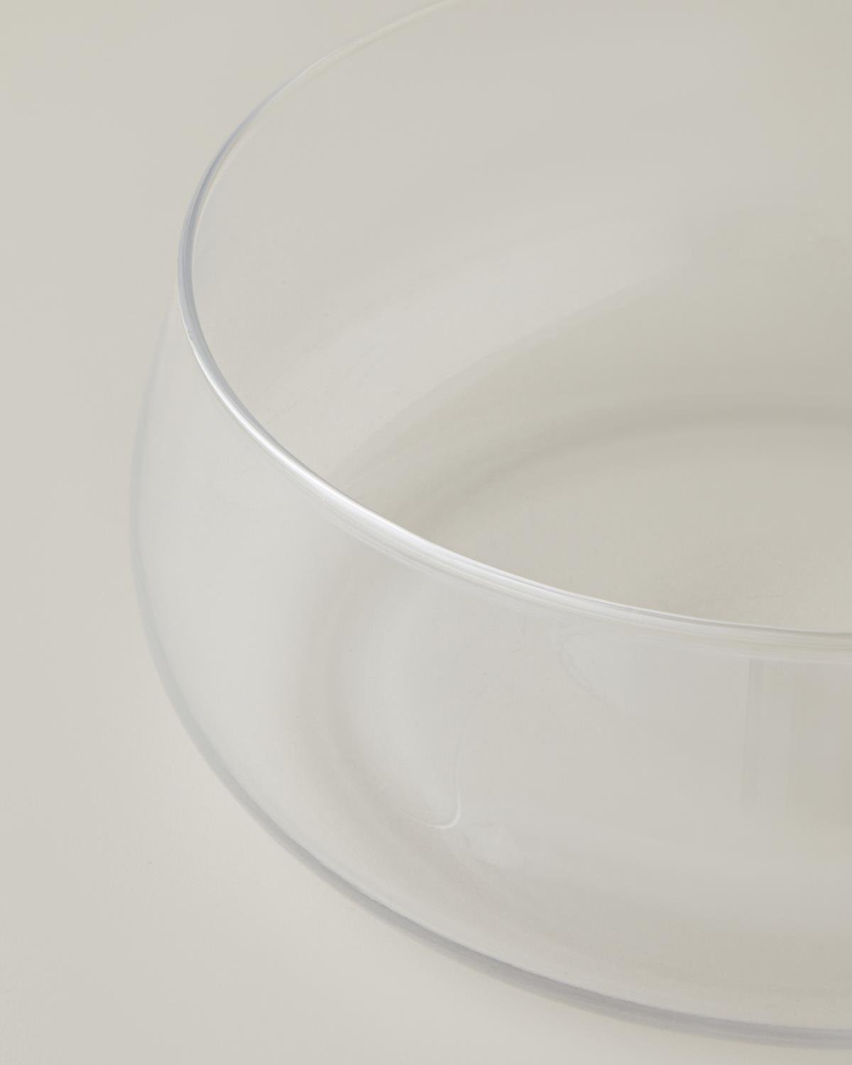 Professional Clear Glass Serving Bowl 20 5cm