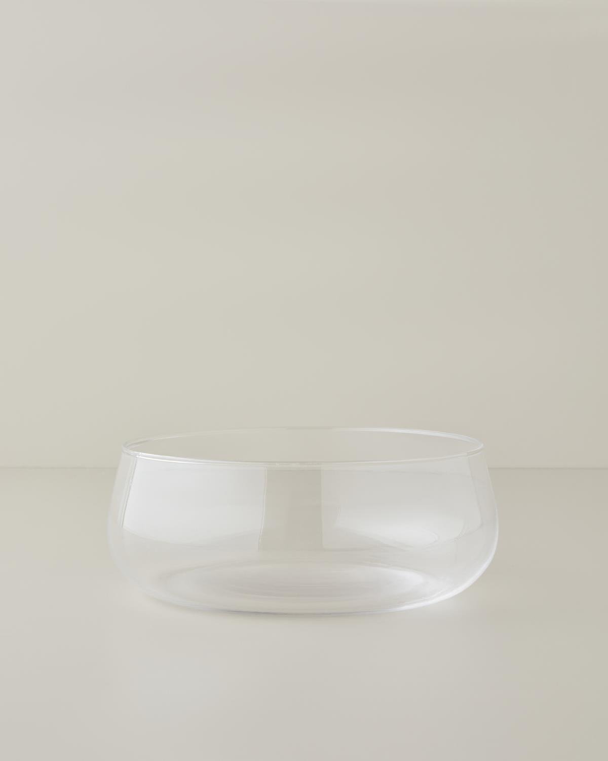 Professional Clear Glass Serving Bowl 20 5cm