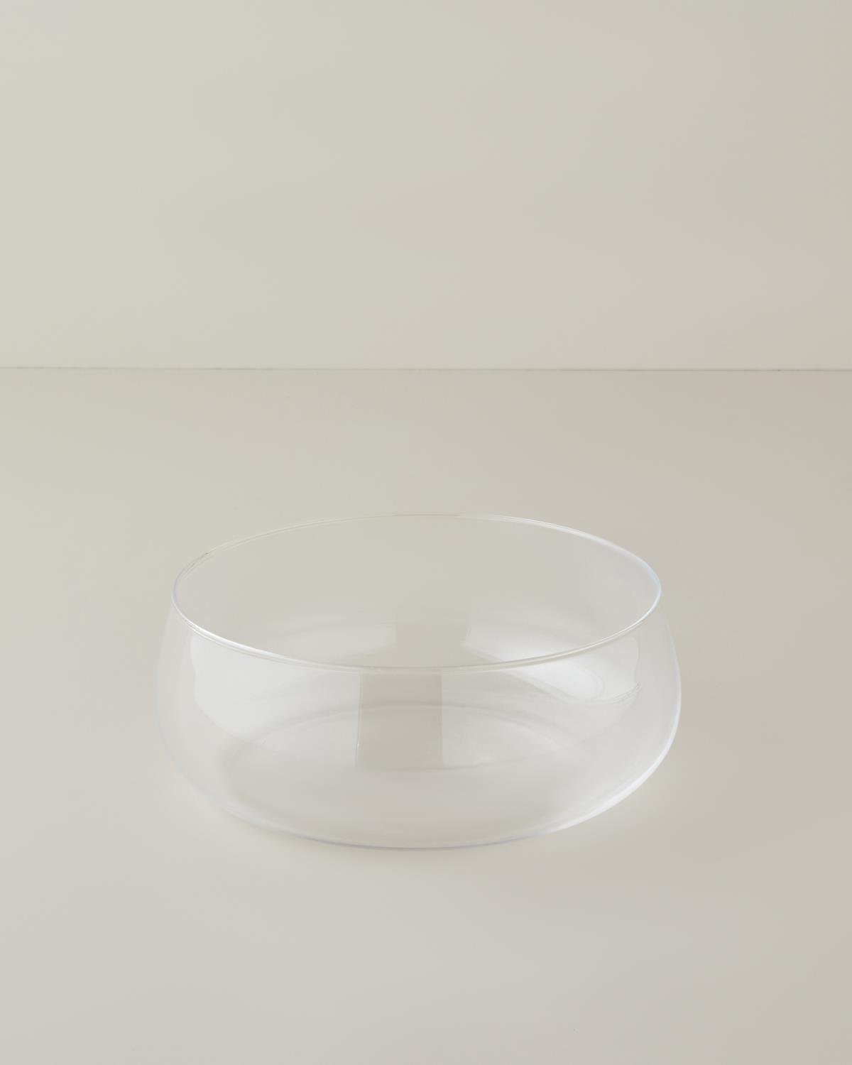 Professional Clear Glass Serving Bowl 20 5cm