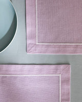 Noa Powder Pink Placemat - Stylish Dining Table Linen Decor - TryAladdin