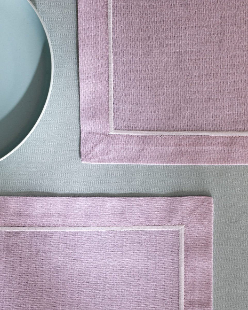 Noa Powder Pink Placemat - Stylish Dining Table Linen Decor - TryAladdin