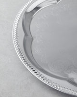Elegant-Metal-Serving-Tray-Round-Silver-35cm