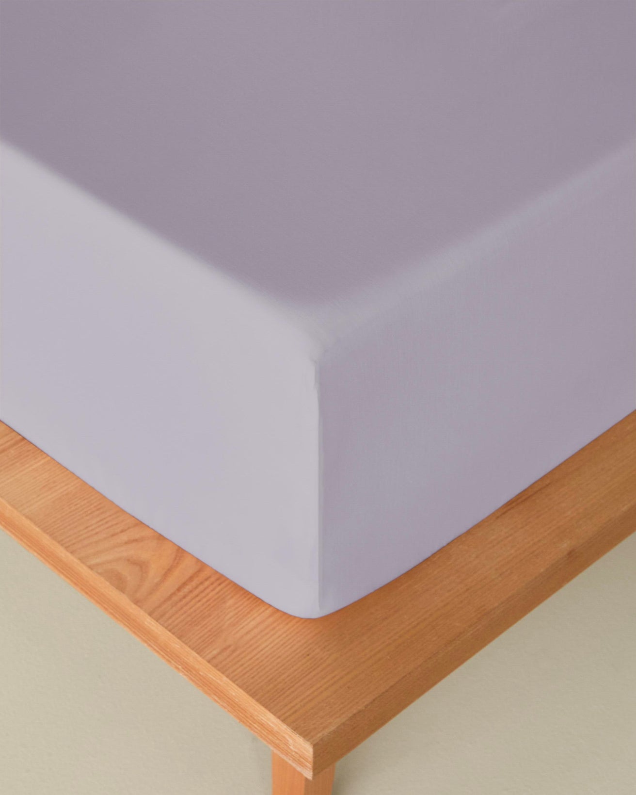 Professional Grade Cotton Fitted Sheet Single Lilac 100x200cm