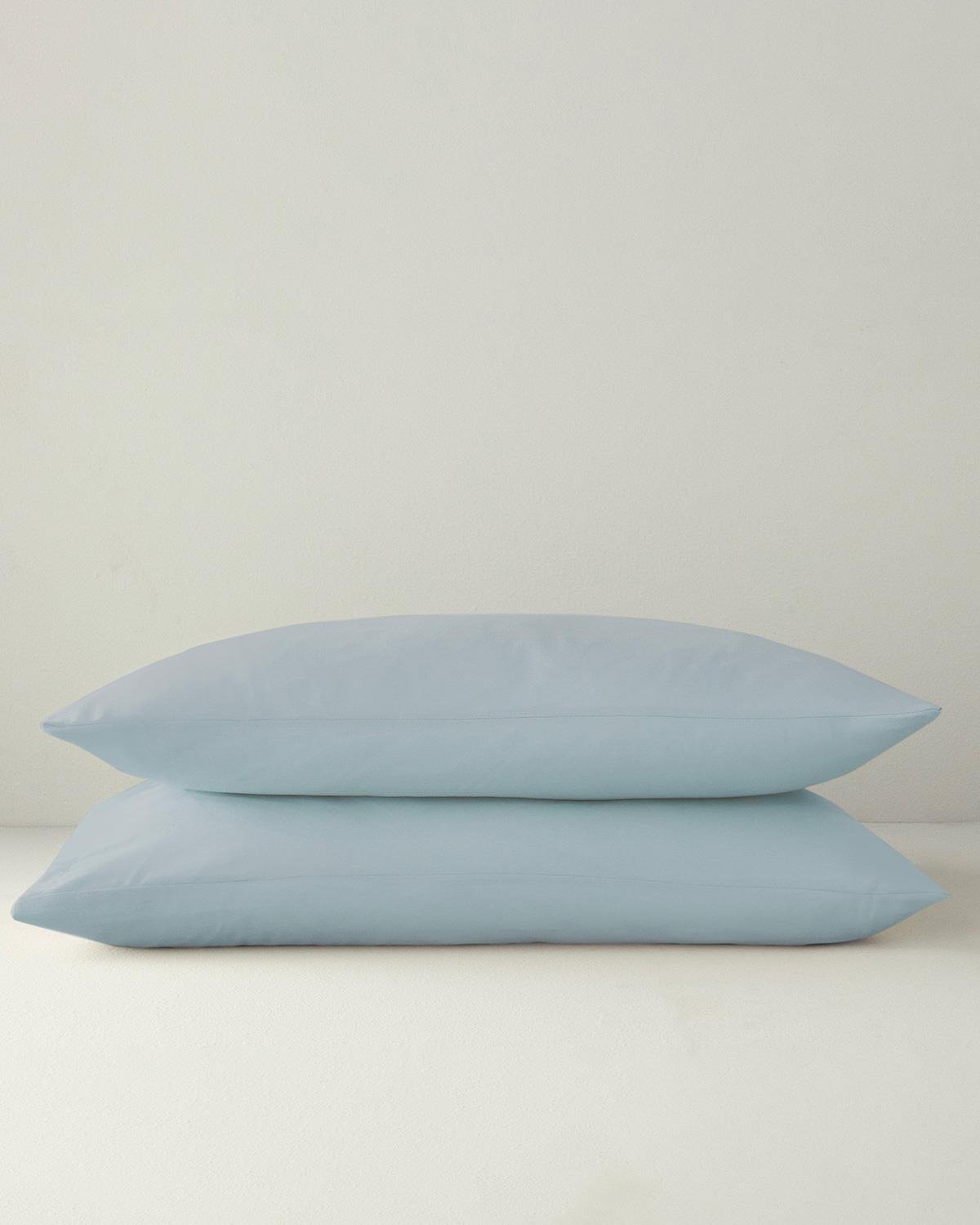 Professional-Grade-Cotton-Textured-Pillowcase-Two-Pack-Light-Blue