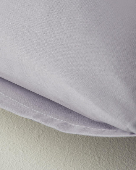 Professional-Grade Cotton-Textured Pillowcase Pair - Lilac 50x70cm