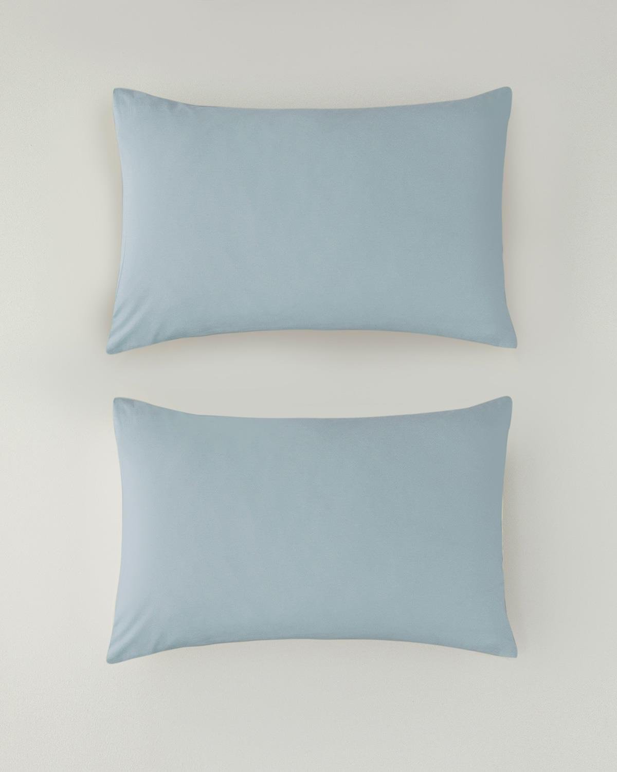 Professional-Grade-Cotton-Textured-Pillowcase-Two-Pack-Light-Blue