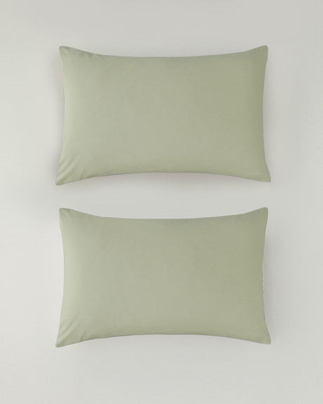 Premium-Cotton-Textured-Pillowcase-Pair-Light-Green-50x70cm