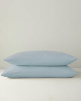 Professional-Grade-Cotton-Textured-Pillowcase-Two-Pack-Light-Blue