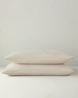 Professional Grade Cotton Textured Pillowcase Set Cream 50x70cm 2 Pack