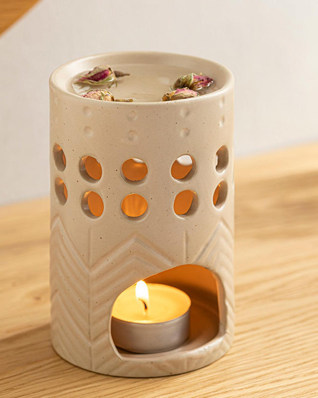 Professional Ceramic Aromatherapy Diffuser Cream Essential Oil Burner