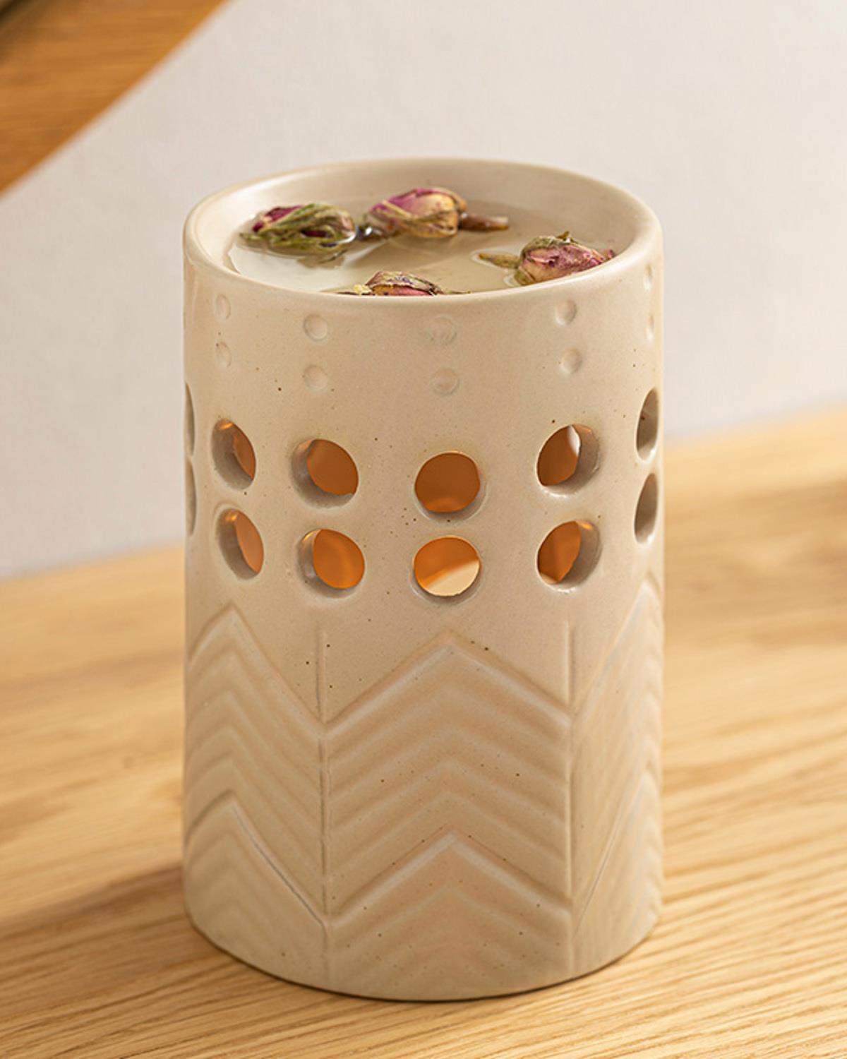 Professional Ceramic Aromatherapy Diffuser Cream Essential Oil Burner
