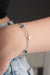 NRZ | 925K Sterling Silver Double Chain Rhodium Plated Star Nazar Evil Eye Bracelet