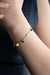 NRZ | 925K Sterling Silver Gold Plated Nazar Evil Eye Sequin Bracelet