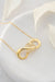 NRZ | 925K Sterling Silver Personalized Heart Detailed Big Size Infinity Necklace