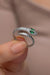 NRZ | 925K Sterling Silver Rhodium Plated Zircon Stone Snake Design Adjustable Size Ring