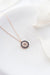 NRZ | 925K Sterling Silver Rose Minimal Nazar Evil Eye Necklace