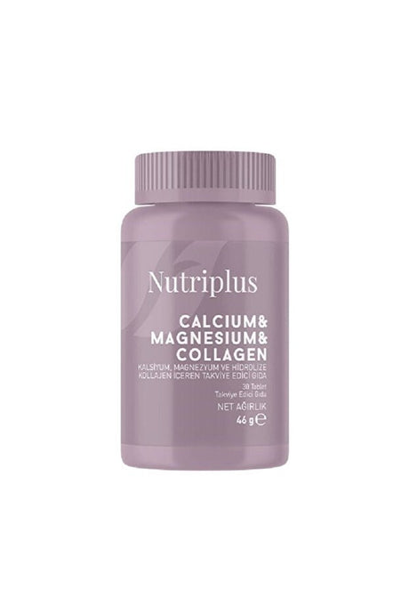 Nutriplus Calcium, Magnesium & Collagen Supplement - 30 Tablets - TryAladdin