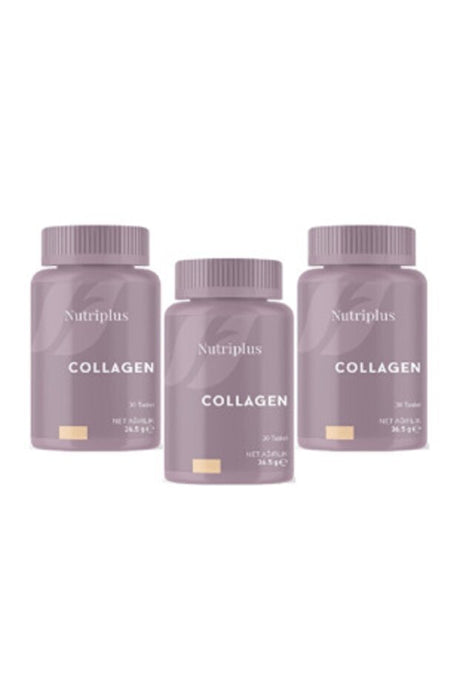 Nutriplus Collagen & Vitamin C - 30 Tablets x 3 Bottles - TryAladdin