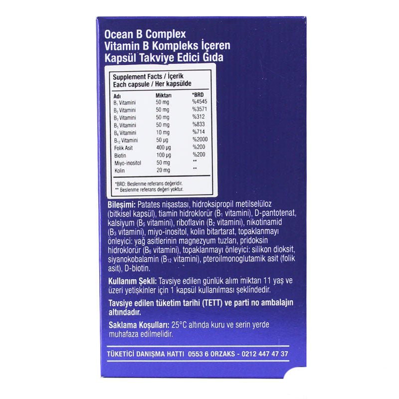 Ocean B Complex 50 Tablets