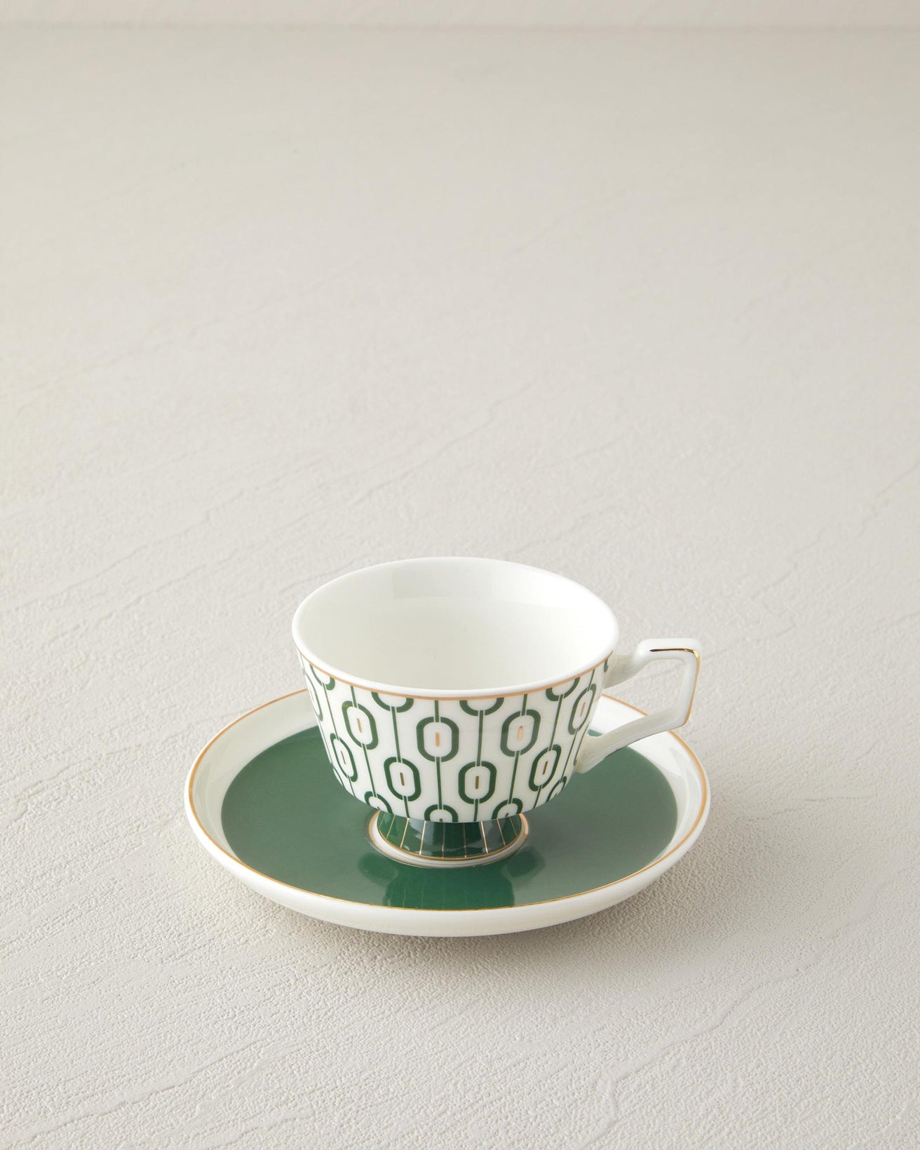 Premium New Bone China Dark Green Coffee Cup Set 4 Piece 90ml