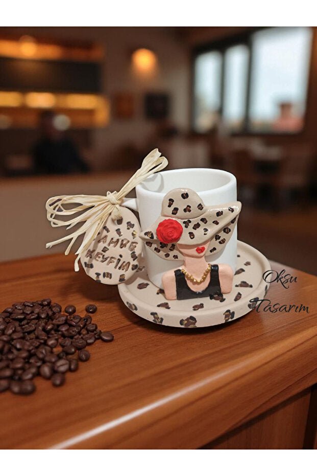 Oksukokulutas Professional Leopard Print Turkish Coffee Cup - Single Unit - TryAladdin