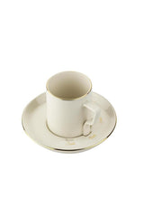 Olika Mira Premium Gold Accented 12 - Piece Coffee & Tea Cup Set - TryAladdin