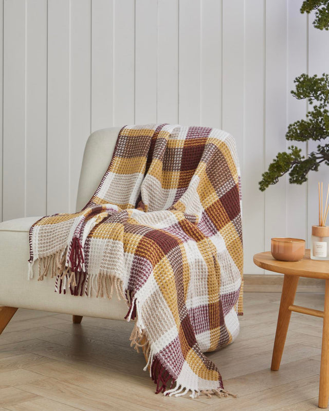 Premium-Decorative-Multicolor-Olive-Pattern-Sofa-Throw-Blanket